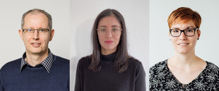Dr. Achim Schmid, Gabriela de Carvalho, Johanna Fischer (v.l.n.r.) 