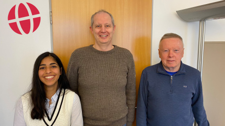 Hüma Nauroozi, Dr. Achim Schmid and Ed Miller, PhD