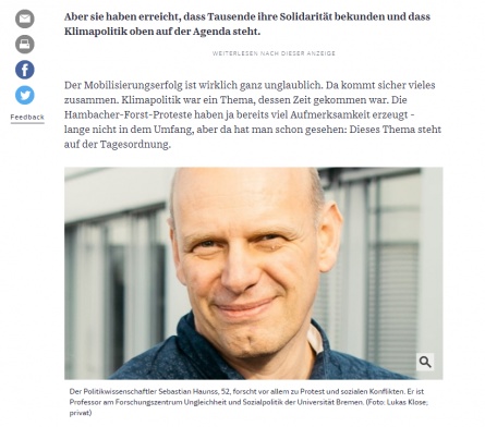 Prof. Dr. Sebastian Haunss im SZ-Interview