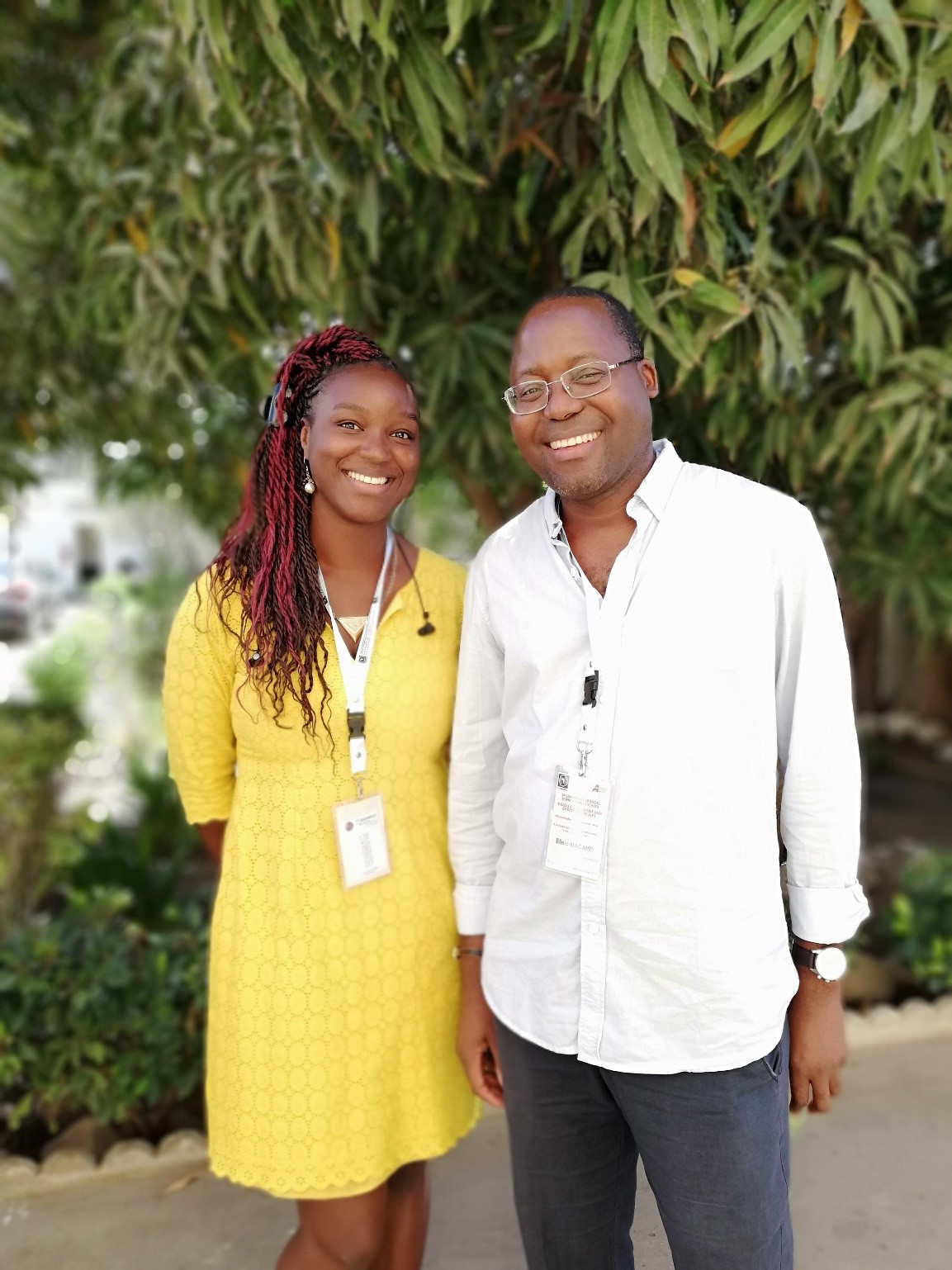 Alex Nadège Ouedraogo with Prof. Dr. Elísio Macamo (Summer School Director), Professor of African Studies at the University of Basel (Switzerland)